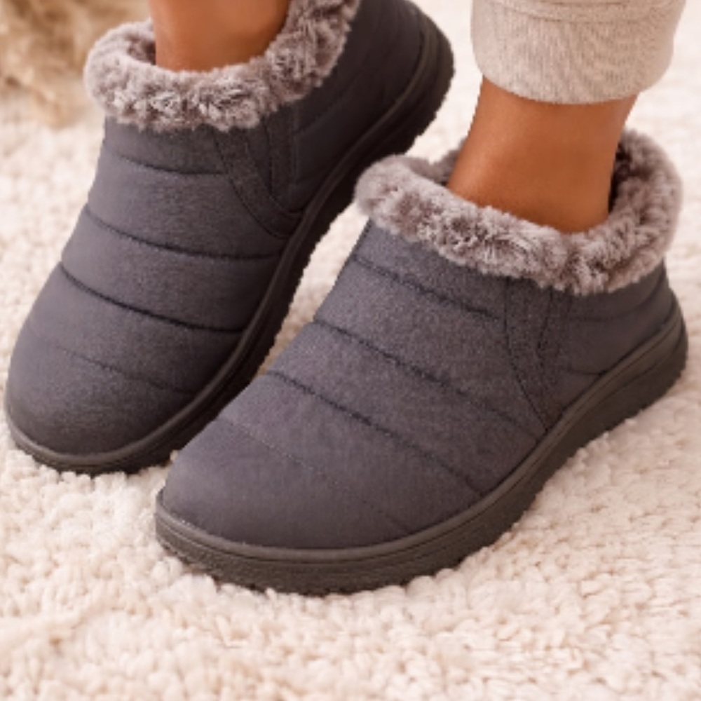 Cozy brown Minnetonka Faux Fur Lined Booties